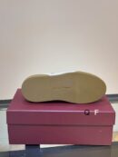 Salvatore Ferragamo Men's Beige Cream Leather Suede Sneakers