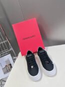 Salvatore Ferragamo Women's Black Leather Platform Sneakers