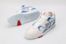Iconic White, Blue & Red Low-Top Sneakers