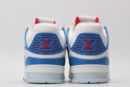 Iconic White, Blue & Red Low-Top Sneakers