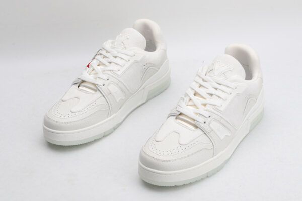 PureEssence All-White Luxury Sneakers - Image 2