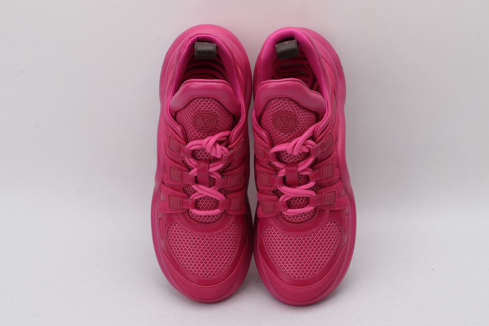 Louis Vuitton Bold Monochrome Pink Low-Top Sneakers - Image 5