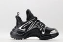 Bold Sculptural Black & Silver Sneakers