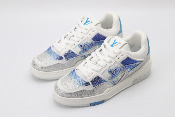 Dazzling Rhinestone Embellished Low-Top Sneakers - Image 3