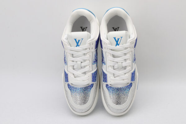 Dazzling Rhinestone Embellished Low-Top Sneakers - Image 4