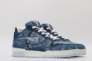 Distinctive Denim Monogram Low-Top Sneakers