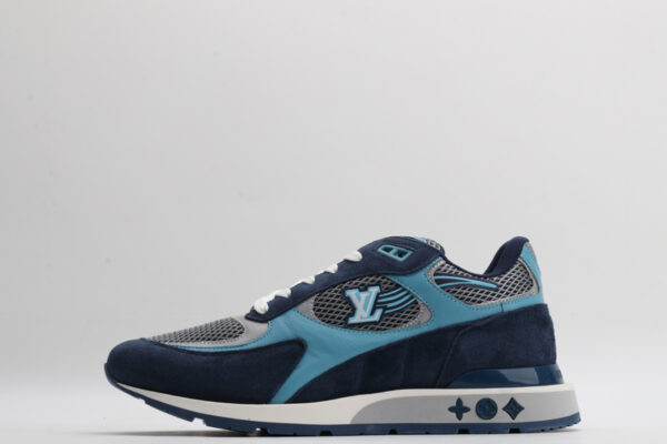Dynamic Blue & Grey Athletic Sneaker - Image 2