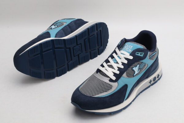Dynamic Blue & Grey Athletic Sneaker - Image 6