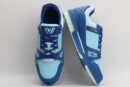 Dynamic Two-Tone Blue Low-Top Sneakers