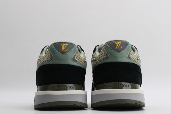 Earth-Tone Multi-Panel Athletic Sneakers - Image 6