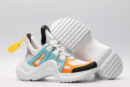 louis vuitton White, Blue, and Orange Archlight Sneakers