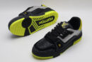 Louis Vuitton LV Trainer Crystal Embellished Sneakers - Black and Neon Yellow