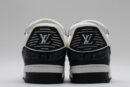 Louis Vuitton LV Trainer Crystal Embellished Sneakers - Black and White