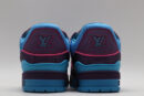 Louis Vuitton LV Trainer Crystal Embellished Sneakers - Purple and Blue