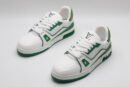 Louis Vuitton LV Trainer Crystal Embellished Sneakers - White and Green