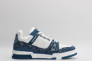 Louis Vuitton LV Trainer Low-Top Sneakers - Blue Denim and White