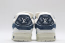 Louis Vuitton LV Trainer Low-Top Sneakers - Blue Denim and White