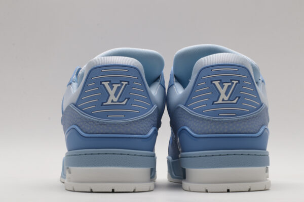 Louis Vuitton LV Trainer Low-Top Sneakers - Light Blue - Image 6