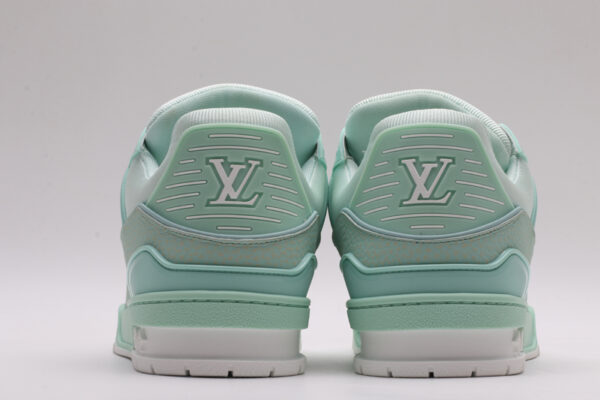 Louis Vuitton LV Trainer Low-Top Sneakers - Mint Green - Image 6