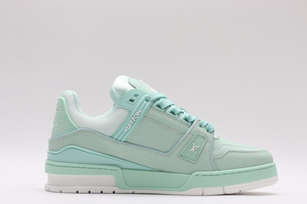 Louis Vuitton LV Trainer Low-Top Sneakers - Mint Green - Image 5