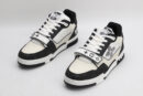 Louis Vuitton LV Trainer Mid-Top Sneakers - White and Black Monogram Canvas