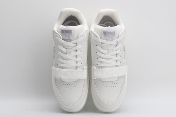 Louis Vuitton LV Trainer Mid-Top Sneakers - White and Grey - Image 2