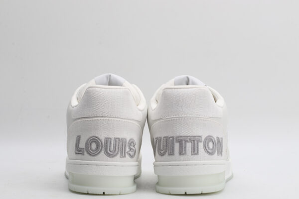 Louis Vuitton LV Trainer Mid-Top Sneakers - White and Grey - Image 6