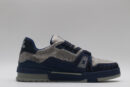 Louis Vuitton LV Trainer Sneakers - Navy Blue and Silver