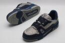 Louis Vuitton LV Trainer Sneakers - Navy Blue and Silver
