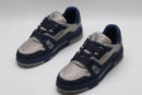 Louis Vuitton LV Trainer Sneakers - Navy Blue and Silver