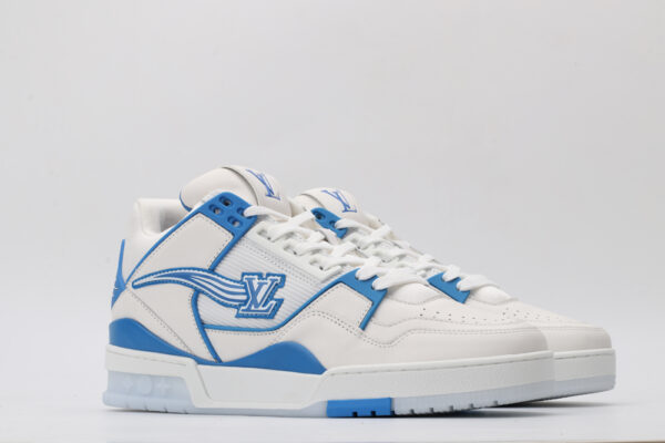Louis Vuitton LV Trainer 'White Blue Monogram' - Image 5