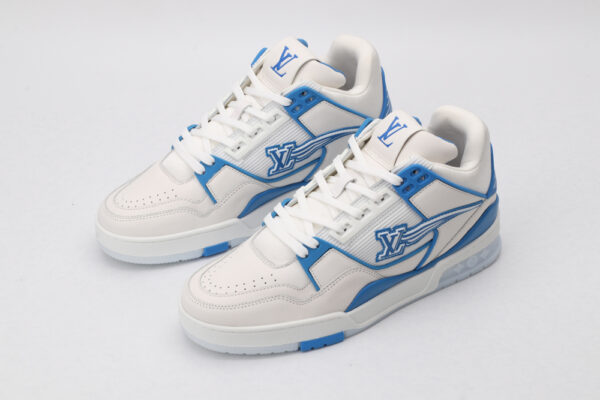 Louis Vuitton LV Trainer 'White Blue Monogram' - Image 4