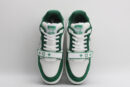 LuxStride Elite Green & White Athletic Sneakers