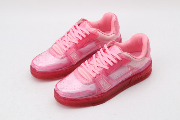 Radiant Translucent Pink Low-Top Sneakers - Image 2