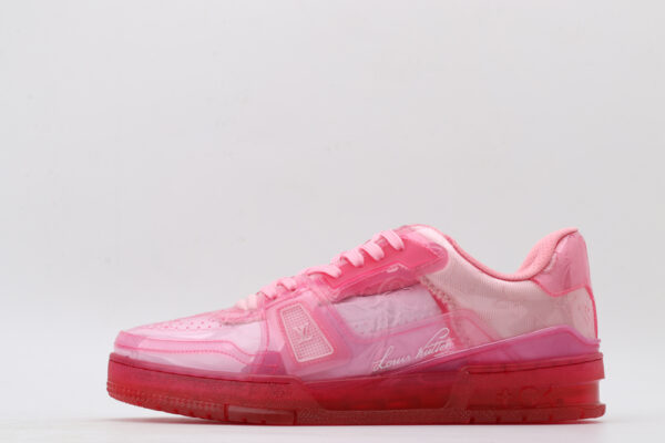 Radiant Translucent Pink Low-Top Sneakers - Image 4