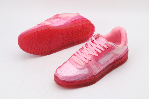 Radiant Translucent Pink Low-Top Sneakers - Image 6