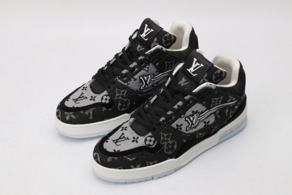 Futuristic Translucent Blue High-Top Sneakers - Image 5