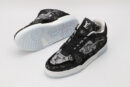 Futuristic Translucent Blue High-Top Sneakers