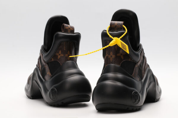 Louis Vuitton Black and Brown  Monochrome Athletic Sneakers - Image 6