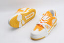 SunburstStride Orange & White Fashion Sneakers