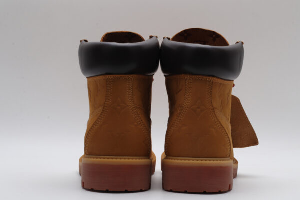 Timberland x Louis Vuitton Debossed Monogram Collaborative Waterproof Boots - Wheat - Image 6
