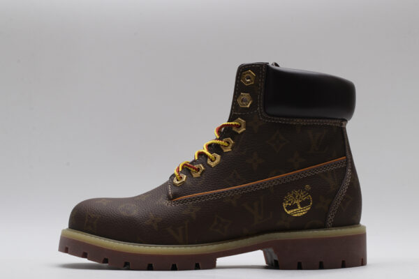 Timberland x Louis Vuitton Monogram Collaborative Waterproof Boots - Brown - Image 3