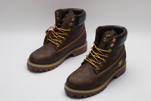 Timberland x Louis Vuitton Monogram Collaborative Waterproof Boots - Brown - Image 4