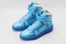 Translucent Azure High-Top Sneakers