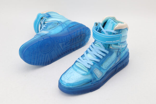 Translucent Azure High-Top Sneakers - Image 5