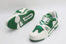 VerdantStride Green & White Fashion Sneakers