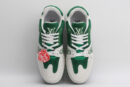 VerdantStride Green & White Fashion Sneakers