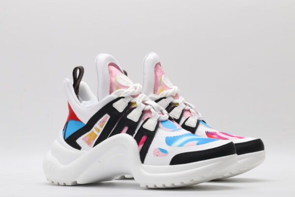 Vibrant Graphic Chunky Athletic Sneakers - Image 2