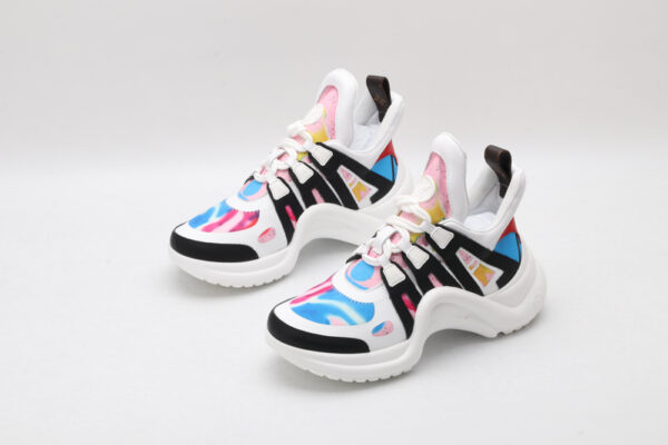 Vibrant Graphic Chunky Athletic Sneakers - Image 3