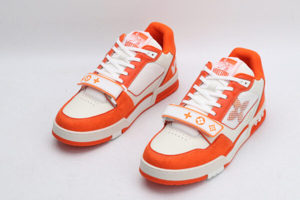 Vibrant Horizon Orange & White Sneakers - Image 2